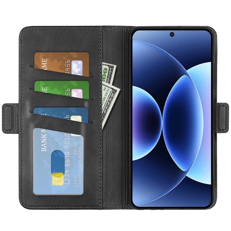 For Xiaomi 17 Pro Dual-side Magnetic Buckle Horizontal Flip Leather Phone Case