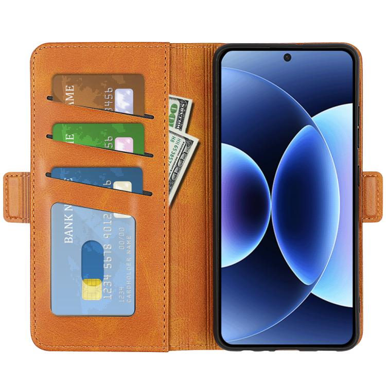 For Xiaomi 17 Pro Dual-side Magnetic Buckle Horizontal Flip Leather Phone Case