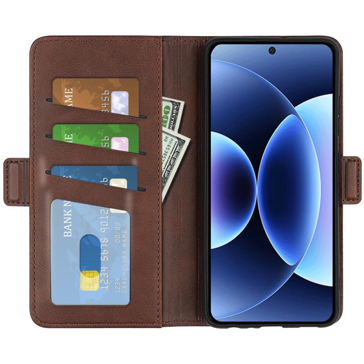 For Xiaomi 17 Pro Dual-side Magnetic Buckle Horizontal Flip Leather Phone Case