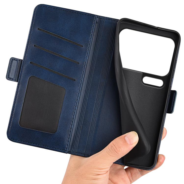For Xiaomi 17 Pro Dual-side Magnetic Buckle Horizontal Flip Leather Phone Case