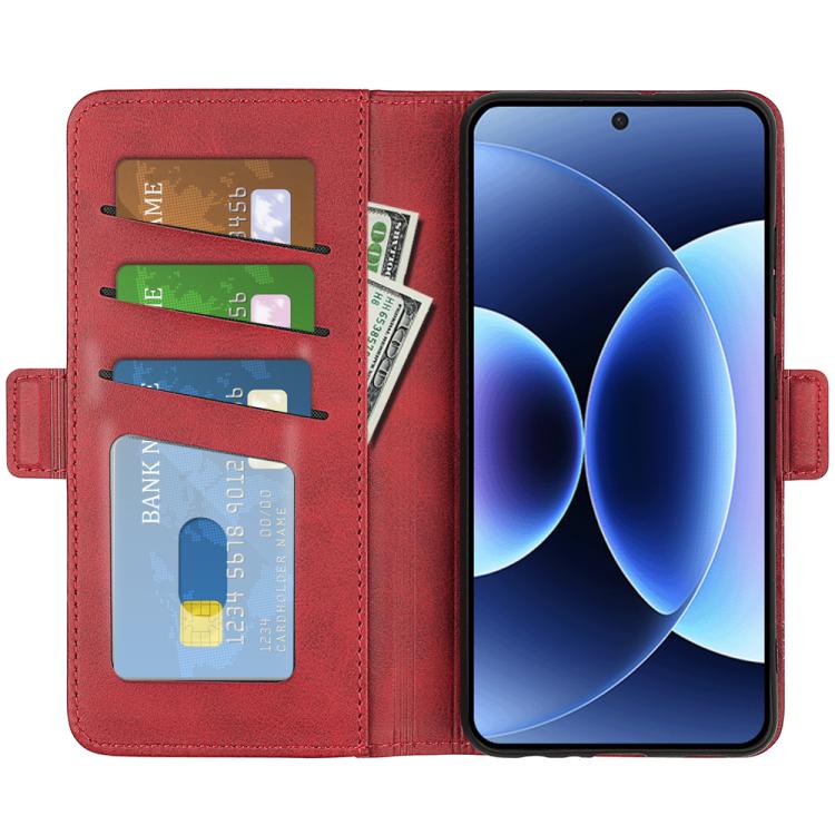 For Xiaomi 17 Pro Dual-side Magnetic Buckle Horizontal Flip Leather Phone Case