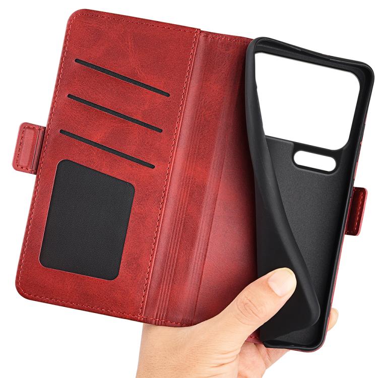 For Xiaomi 17 Pro Dual-side Magnetic Buckle Horizontal Flip Leather Phone Case