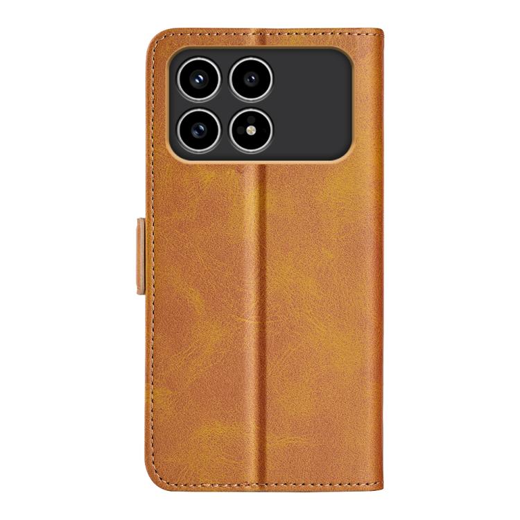 For Xiaomi Poco F8 Pro 5G Dual-side Magnetic Buckle Horizontal Flip Leather Phone Case