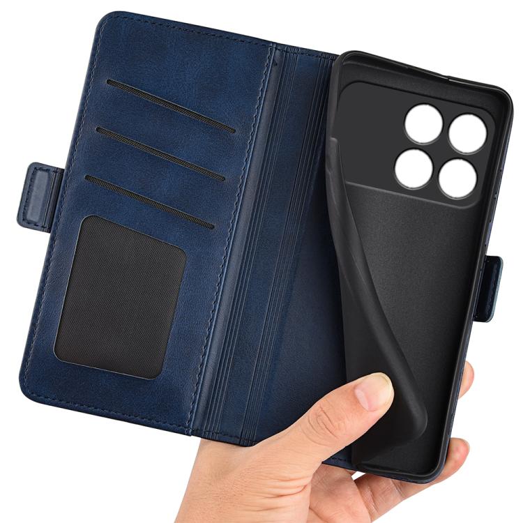 For Xiaomi Poco F8 Pro 5G Dual-side Magnetic Buckle Horizontal Flip Leather Phone Case