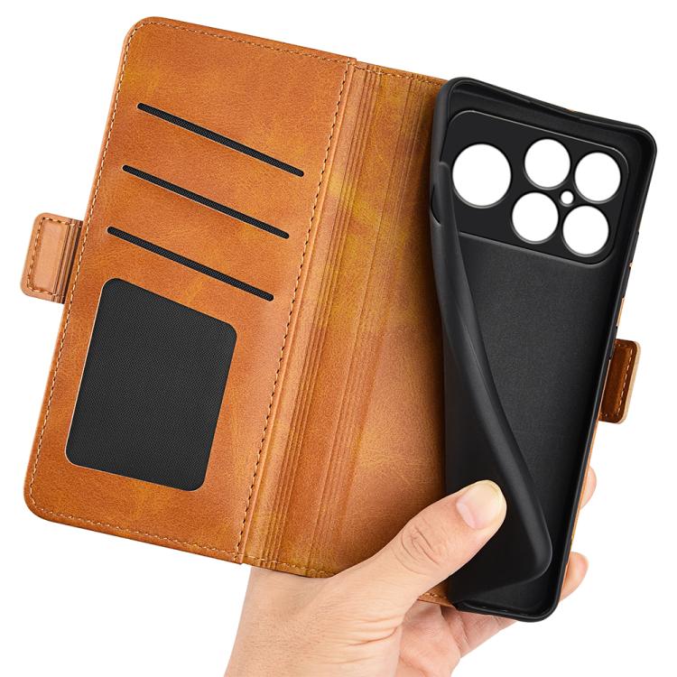 For Xiaomi Poco F8 Ultra 5G Dual-side Magnetic Buckle Horizontal Flip Leather Phone Case