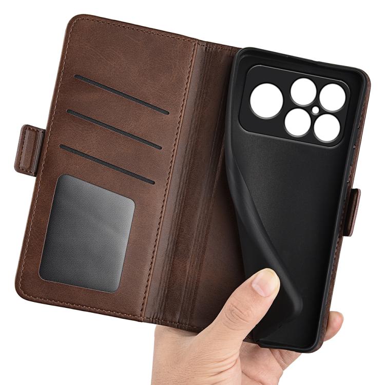 For Xiaomi Poco F8 Ultra 5G Dual-side Magnetic Buckle Horizontal Flip Leather Phone Case