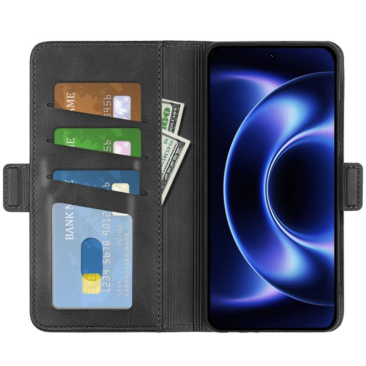 For Xiaomi 17 Ultra Dual-side Magnetic Buckle Horizontal Flip Leather Phone Case