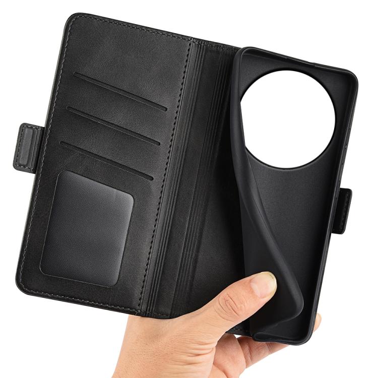 For Xiaomi 17 Ultra Dual-side Magnetic Buckle Horizontal Flip Leather Phone Case