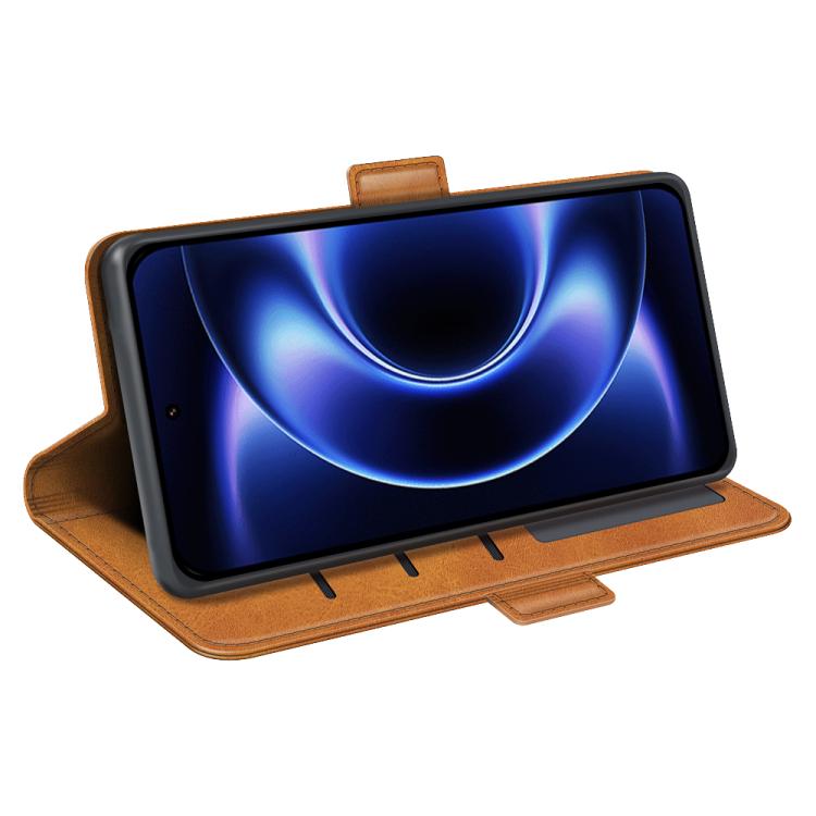 For Xiaomi 17 Ultra Dual-side Magnetic Buckle Horizontal Flip Leather Phone Case