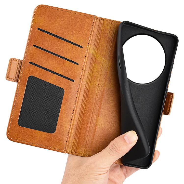 For Xiaomi 17 Ultra Dual-side Magnetic Buckle Horizontal Flip Leather Phone Case