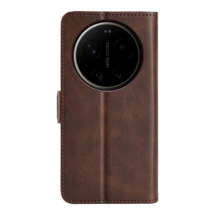 For Xiaomi 17 Ultra Dual-side Magnetic Buckle Horizontal Flip Leather Phone Case