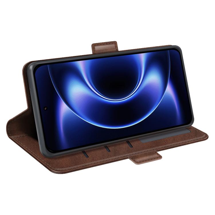 For Xiaomi 17 Ultra Dual-side Magnetic Buckle Horizontal Flip Leather Phone Case