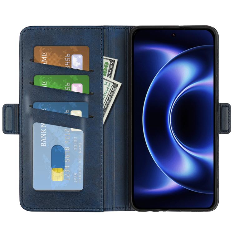 For Xiaomi 17 Ultra Dual-side Magnetic Buckle Horizontal Flip Leather Phone Case