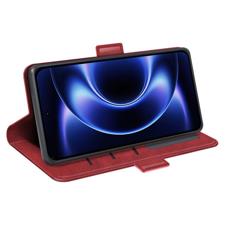 For Xiaomi 17 Ultra Dual-side Magnetic Buckle Horizontal Flip Leather Phone Case
