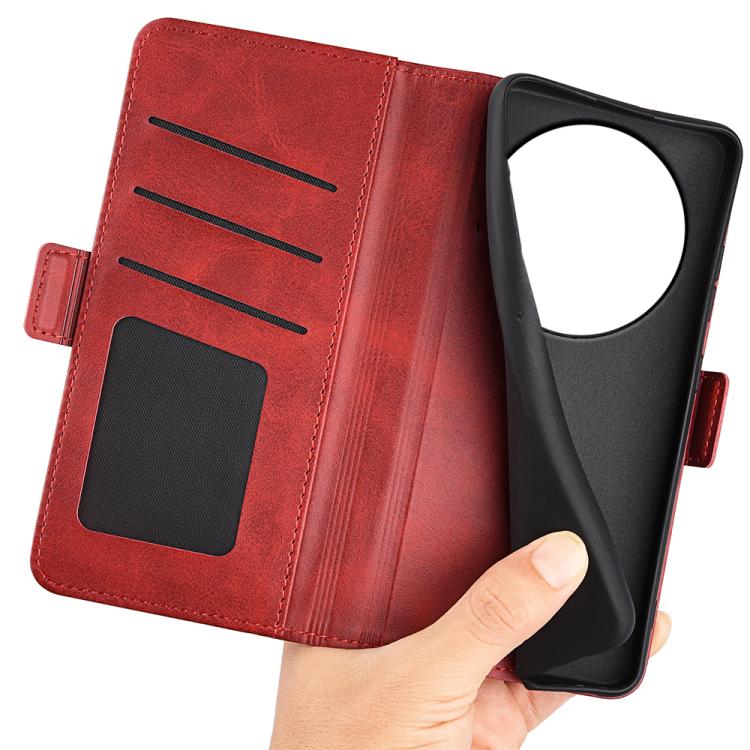 For Xiaomi 17 Ultra Dual-side Magnetic Buckle Horizontal Flip Leather Phone Case