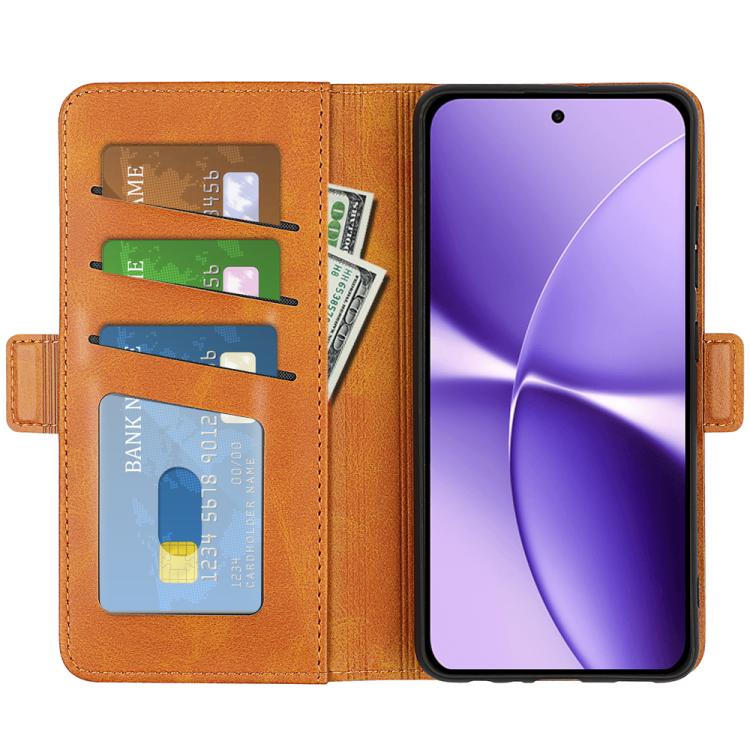 For Redmi Turbo 5 Max / Poco X8 Pro Max Dual-side Magnetic Buckle Horizontal Flip Leather Phone Case
