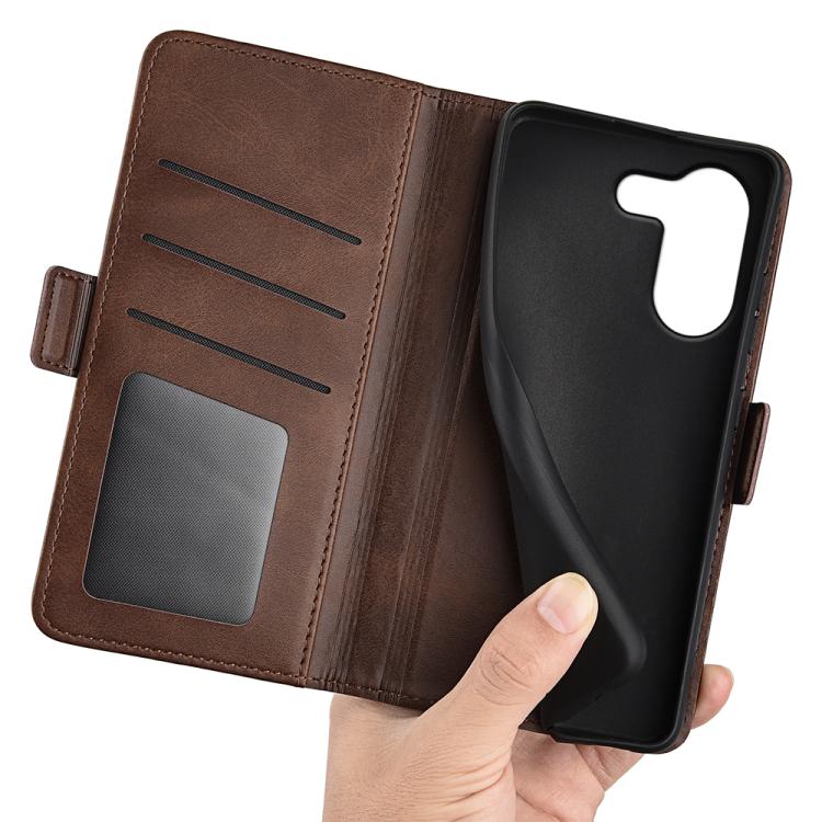 For Redmi Turbo 5 5G / Poco X8 Pro 5G Dual-side Magnetic Buckle Horizontal Flip Leather Phone Case