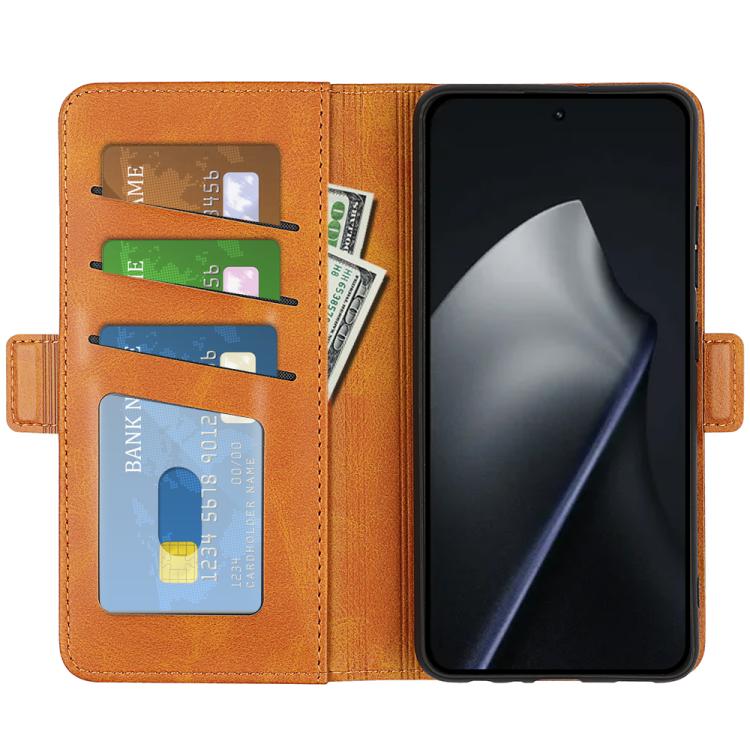 For Xiaomi 17T Dual-side Magnetic Buckle Horizontal Flip Leather Phone Case