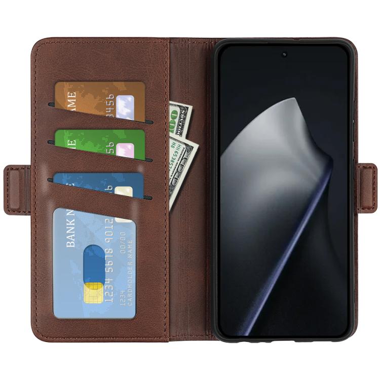 For Xiaomi 17T Dual-side Magnetic Buckle Horizontal Flip Leather Phone Case