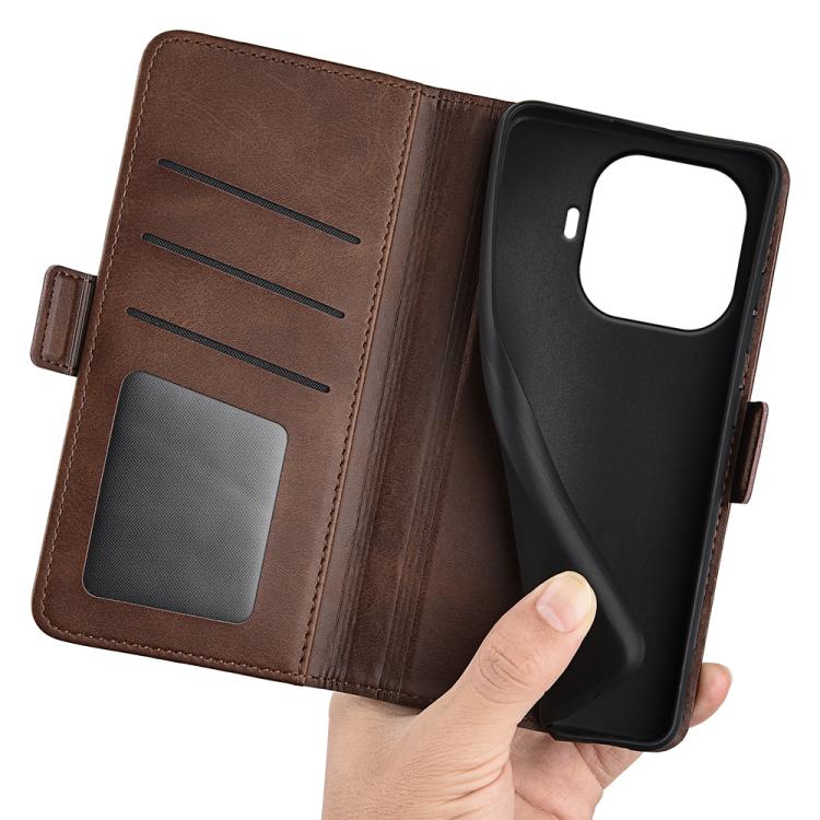 For Xiaomi 17T Dual-side Magnetic Buckle Horizontal Flip Leather Phone Case