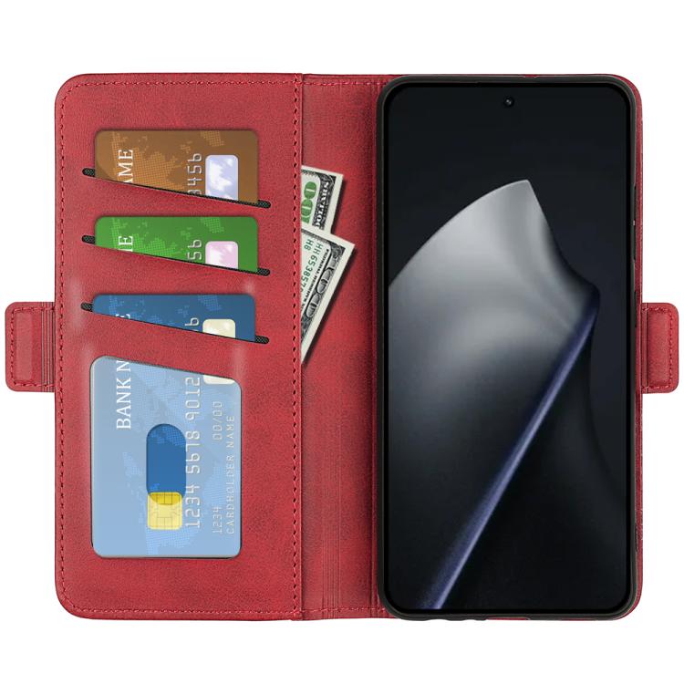 For Xiaomi 17T Dual-side Magnetic Buckle Horizontal Flip Leather Phone Case