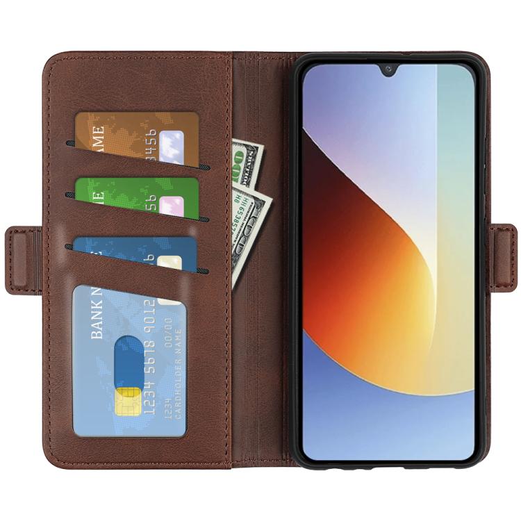 For Redmi A7 Pro 171mm / Poco C85x 5G Dual-side Magnetic Buckle Horizontal Flip Leather Phone Case