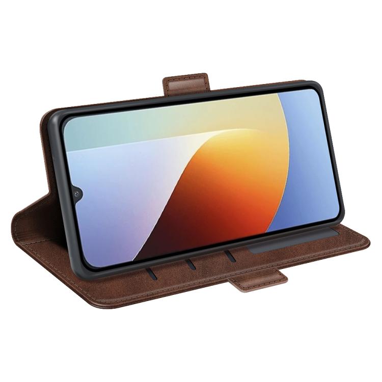 For Redmi A7 Pro 171mm / Poco C85x 5G Dual-side Magnetic Buckle Horizontal Flip Leather Phone Case
