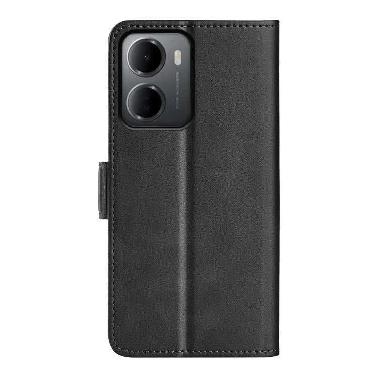 For Redmi 15a 5G Dual-side Magnetic Buckle Horizontal Flip Leather Phone Case