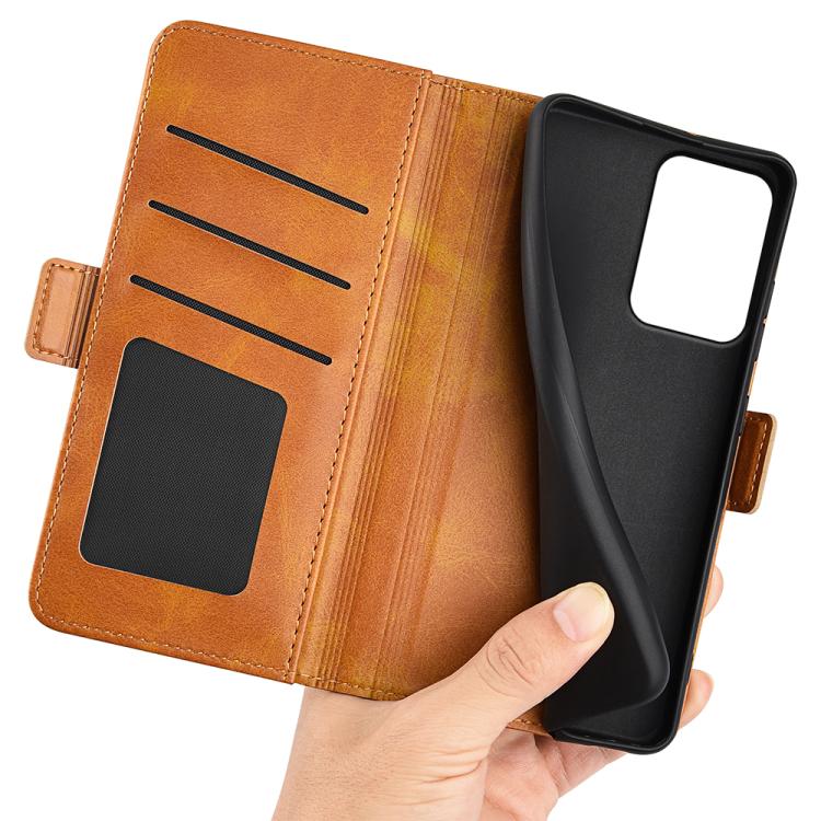 For Redmi 15a 5G Dual-side Magnetic Buckle Horizontal Flip Leather Phone Case