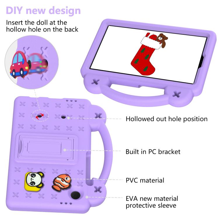 For Samsung Galaxy Tab A11 2025 Handle Kickstand Children EVA Shockproof Tablet Case