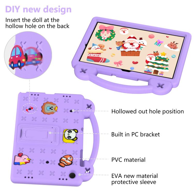 For Samsung Galaxy Tab A11+ 2025 Handle Kickstand Children EVA Shockproof Tablet Case