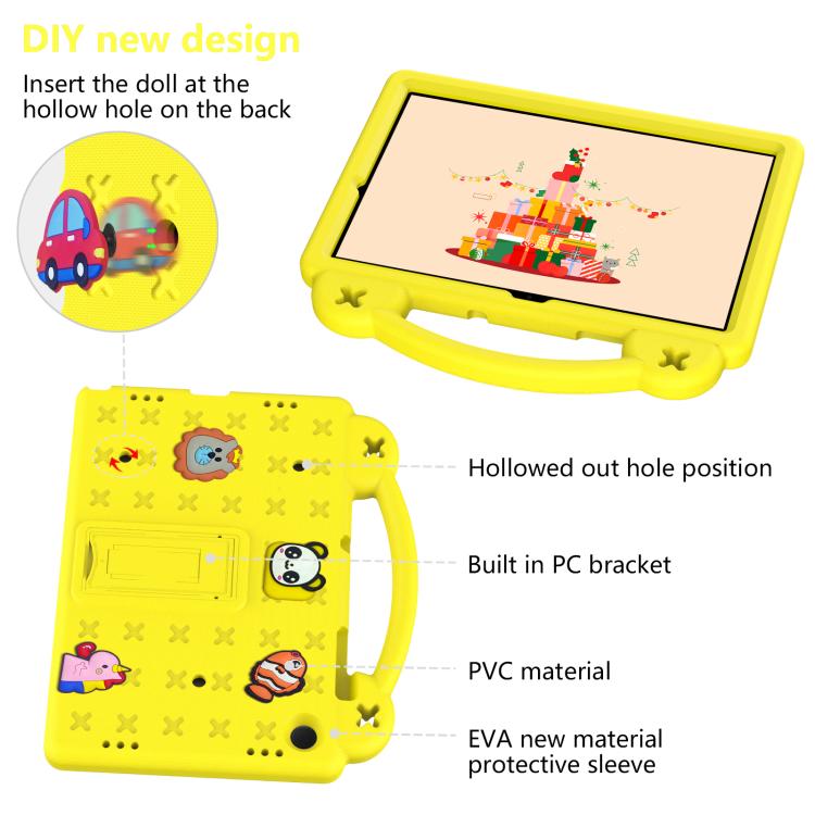 For Samsung Galaxy Tab A11+ 2025 Handle Kickstand Children EVA Shockproof Tablet Case