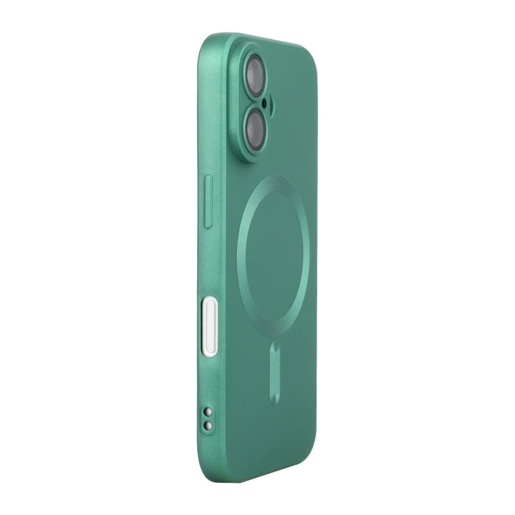 For iPhone 16 ENKAY MagSafe Matte TPU Phone Case with Lens Film