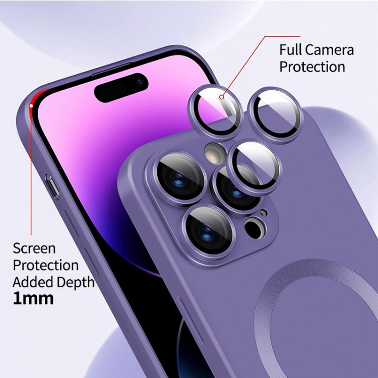 For iPhone 16 ENKAY MagSafe Matte TPU Phone Case with Lens Film