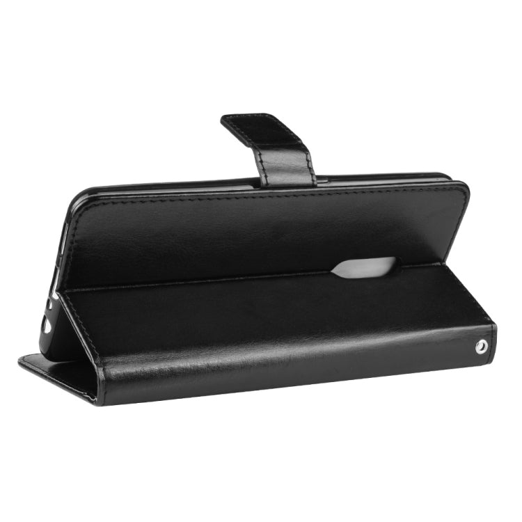 Retro Crazy Horse Texture Horizontal Flip Leather Case for OPPO Realme X / OPPO K3 , with Holder & Card Slots & Photo Frame