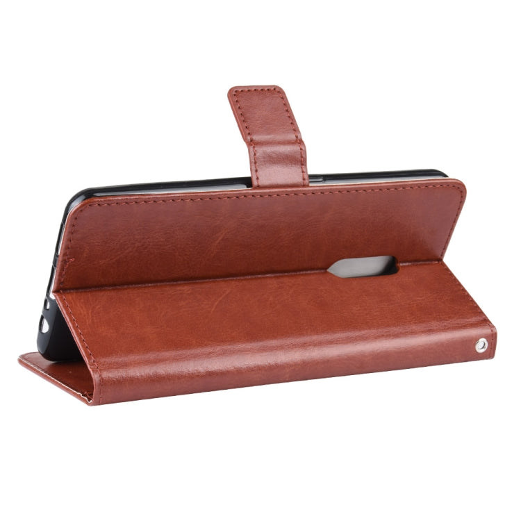 Retro Crazy Horse Texture Horizontal Flip Leather Case for OPPO Realme X / OPPO K3 , with Holder & Card Slots & Photo Frame