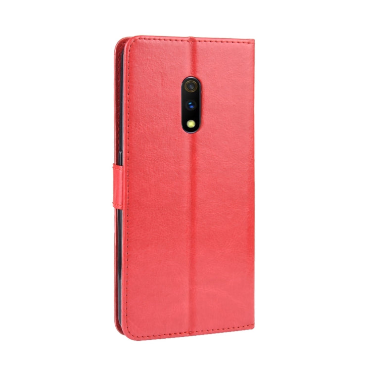 Retro Crazy Horse Texture Horizontal Flip Leather Case for OPPO Realme X / OPPO K3 , with Holder & Card Slots & Photo Frame