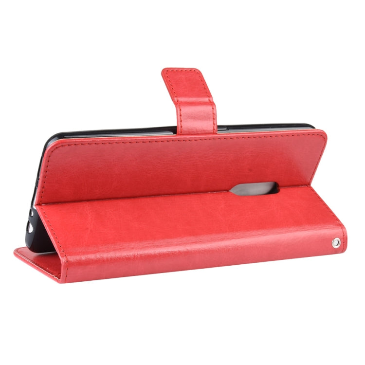 Retro Crazy Horse Texture Horizontal Flip Leather Case for OPPO Realme X / OPPO K3 , with Holder & Card Slots & Photo Frame