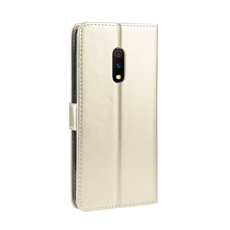 Retro Crazy Horse Texture Horizontal Flip Leather Case for OPPO Realme X / OPPO K3 , with Holder & Card Slots & Photo Frame