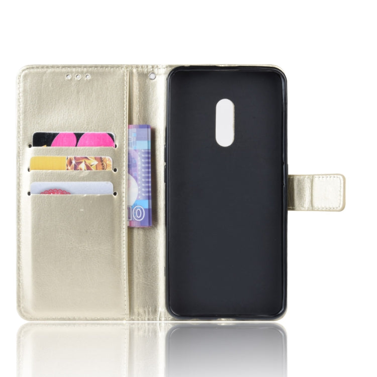 Retro Crazy Horse Texture Horizontal Flip Leather Case for OPPO Realme X / OPPO K3 , with Holder & Card Slots & Photo Frame