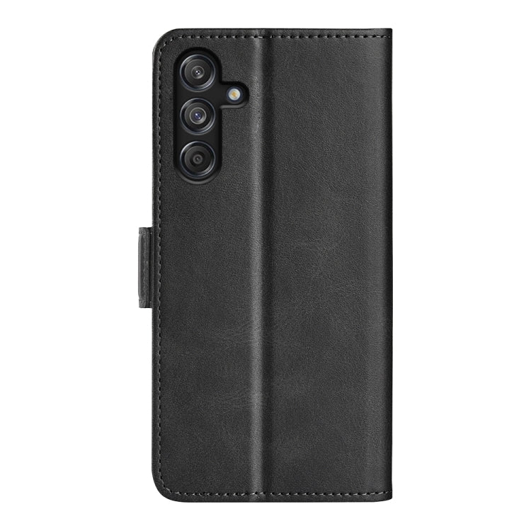 For Samsung Galaxy M55 5G Dual-side Magnetic Buckle Horizontal Flip Leather Phone Case