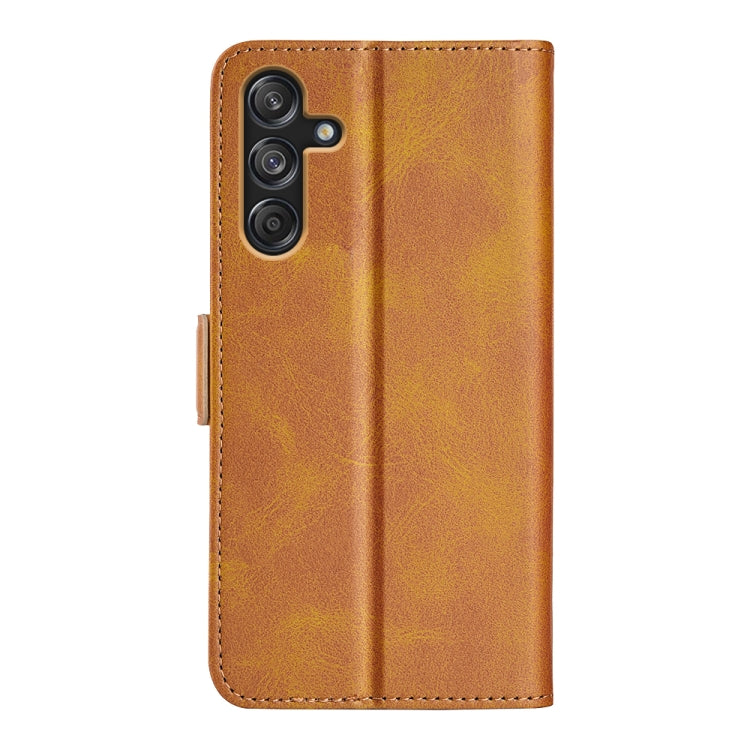 For Samsung Galaxy M55 5G Dual-side Magnetic Buckle Horizontal Flip Leather Phone Case
