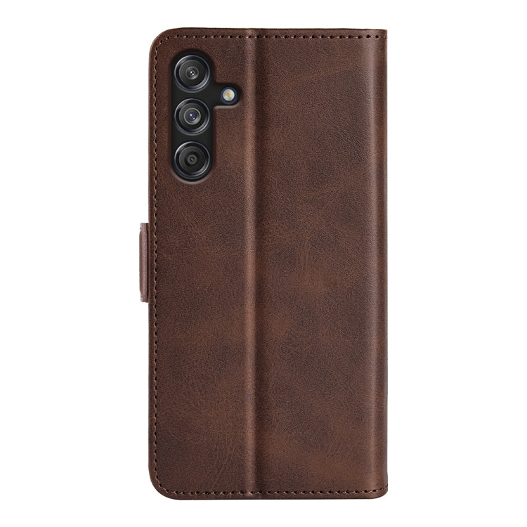 For Samsung Galaxy M55 5G Dual-side Magnetic Buckle Horizontal Flip Leather Phone Case