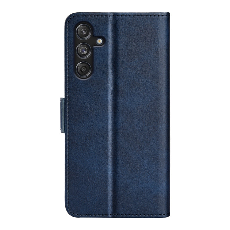 For Samsung Galaxy M55 5G Dual-side Magnetic Buckle Horizontal Flip Leather Phone Case