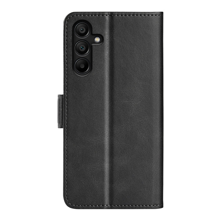 For Samsung Galaxy M15 5G Dual-side Magnetic Buckle Horizontal Flip Leather Phone Case