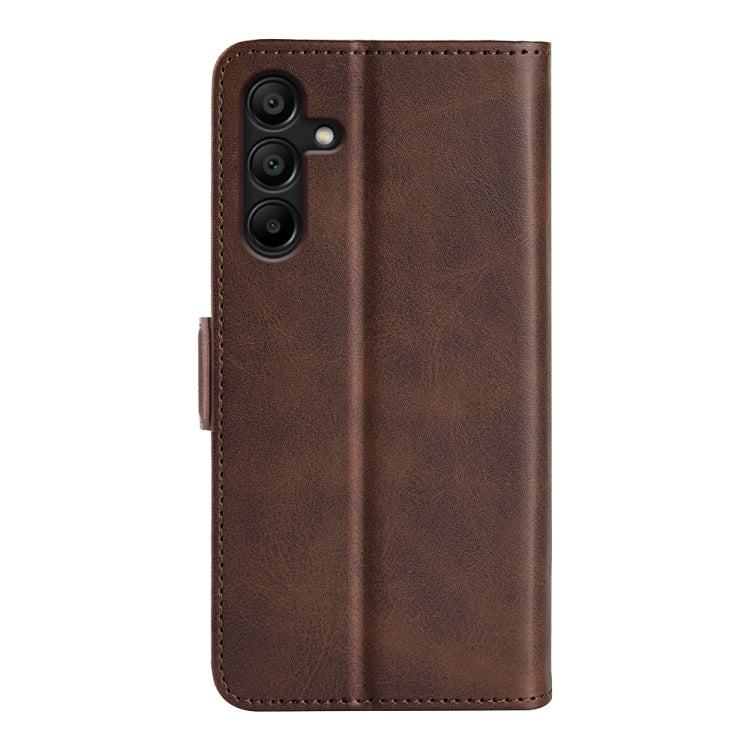 For Samsung Galaxy M15 5G Dual-side Magnetic Buckle Horizontal Flip Leather Phone Case