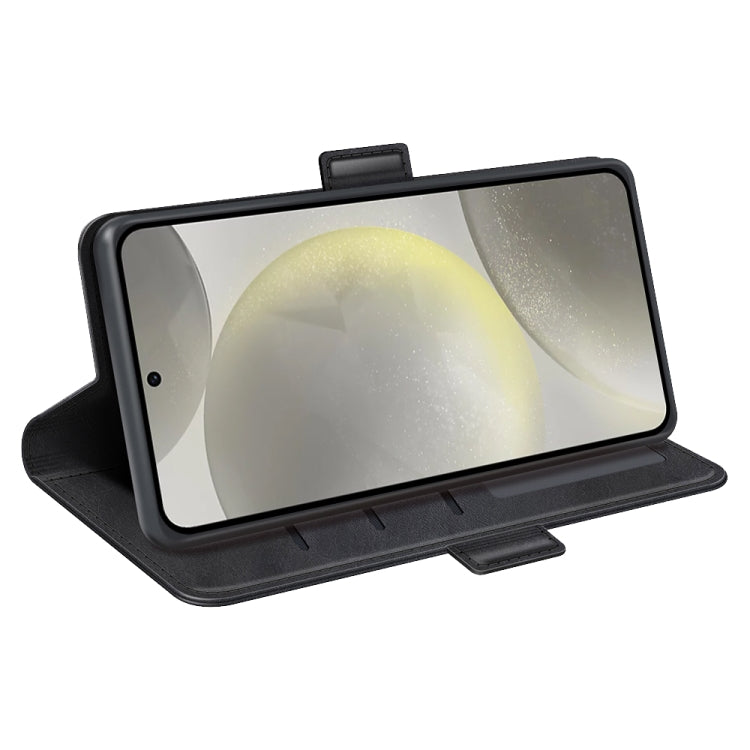 For Samsung Galaxy S24 FE 5G Dual-side Magnetic Buckle Horizontal Flip Leather Phone Case