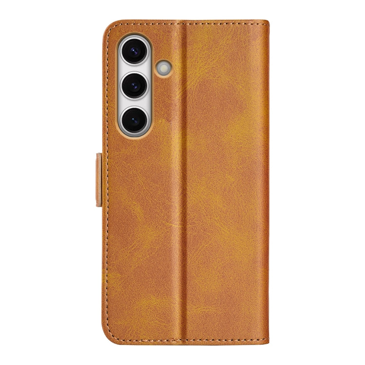 For Samsung Galaxy S24 FE 5G Dual-side Magnetic Buckle Horizontal Flip Leather Phone Case