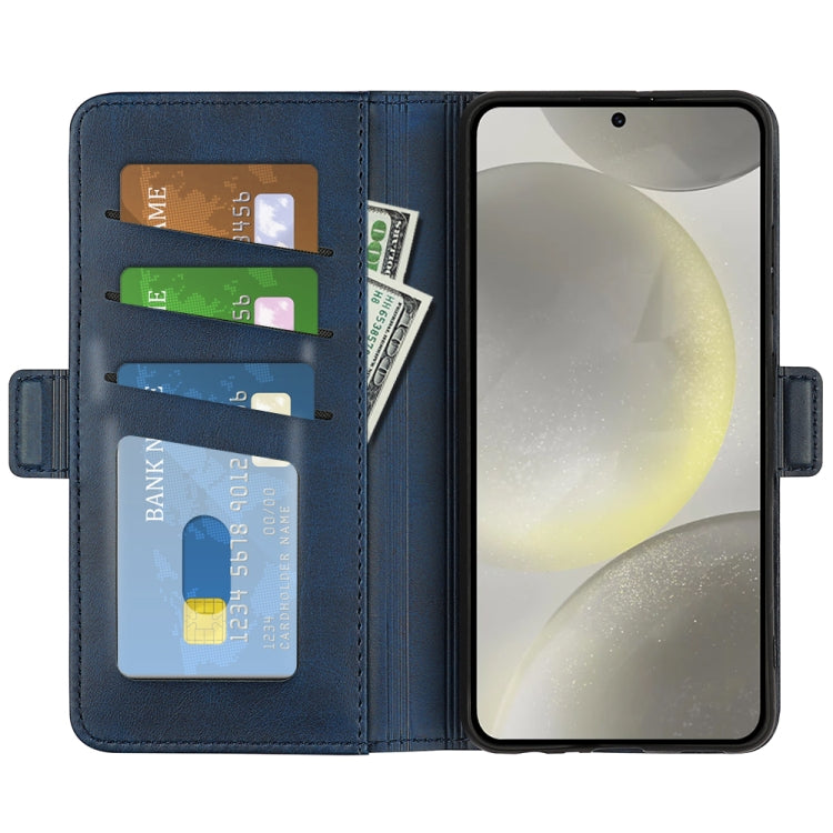 For Samsung Galaxy S24 FE 5G Dual-side Magnetic Buckle Horizontal Flip Leather Phone Case