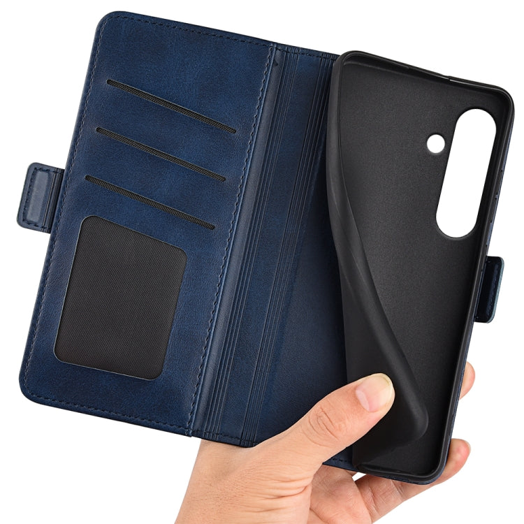 For Samsung Galaxy S24 FE 5G Dual-side Magnetic Buckle Horizontal Flip Leather Phone Case